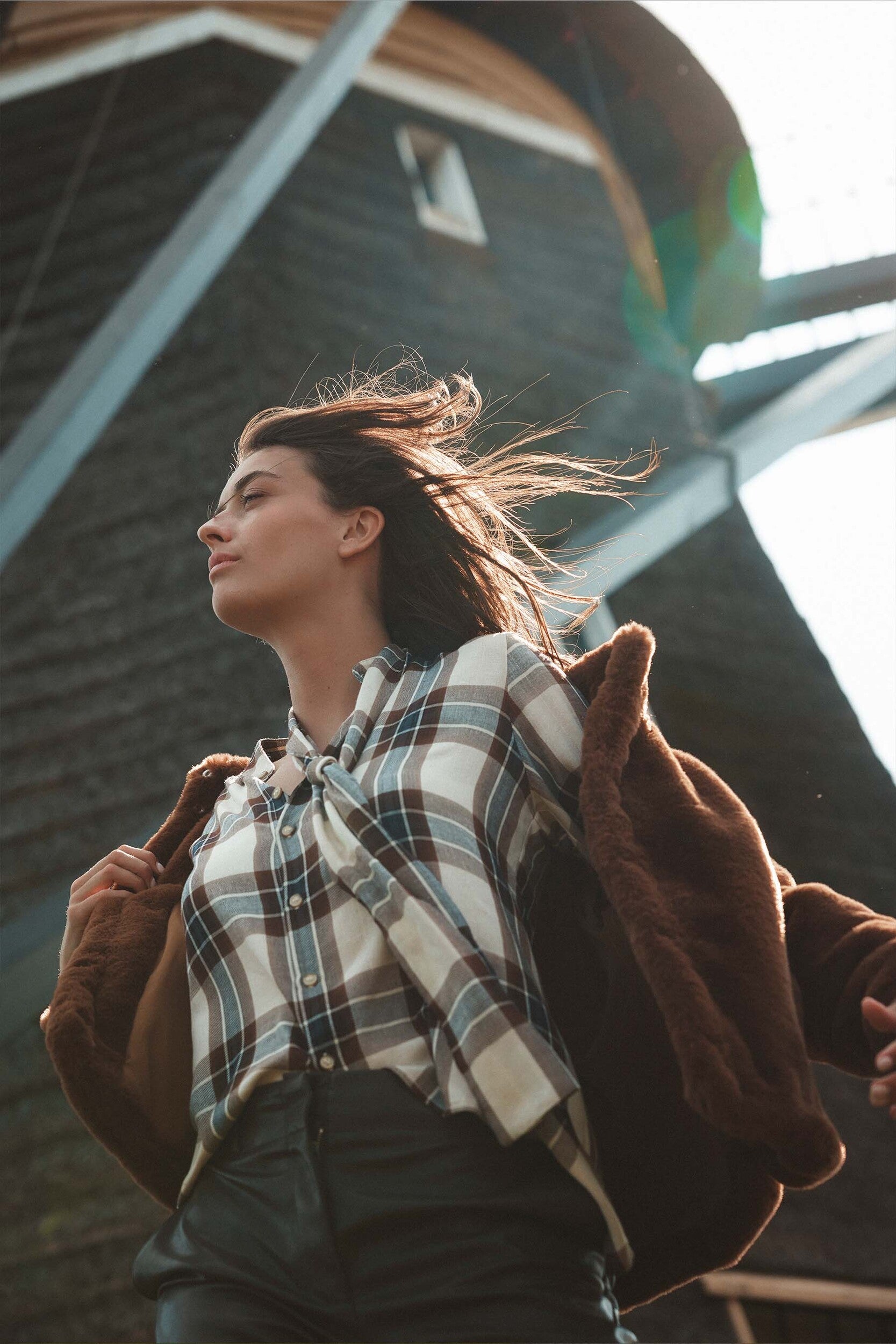 ZUSSS TRIANGLE SJAAL MET RUIT NAVY