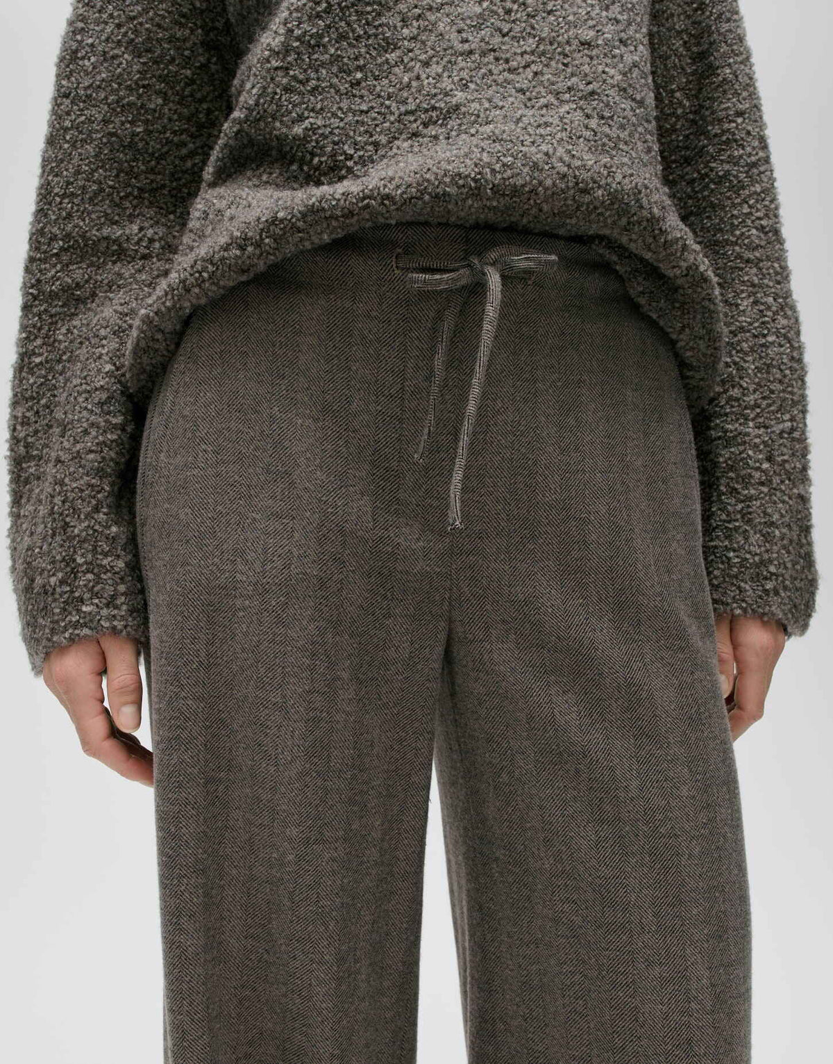 OPUS BROEK MELANE HERRINGBONE WARM GREIGE