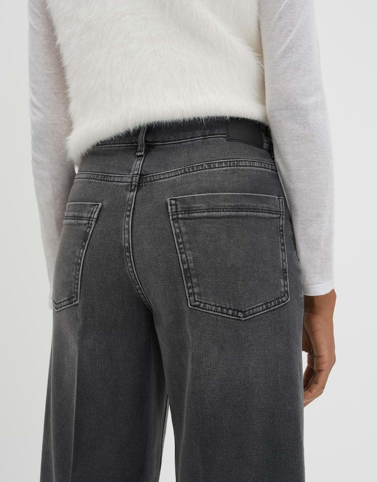 SOMEDAY JEANS CELLMA TURN UP DARK DECODED GREY