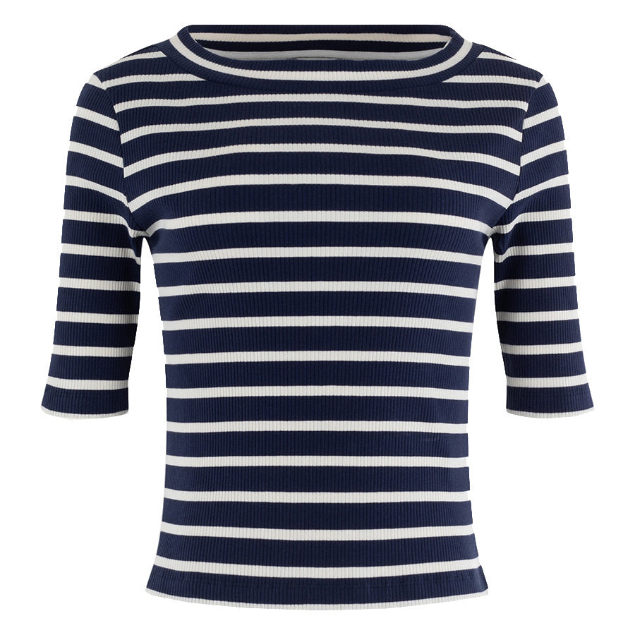 ANNA BLUE TOP KELLY NAVY BLUE STRIPE
