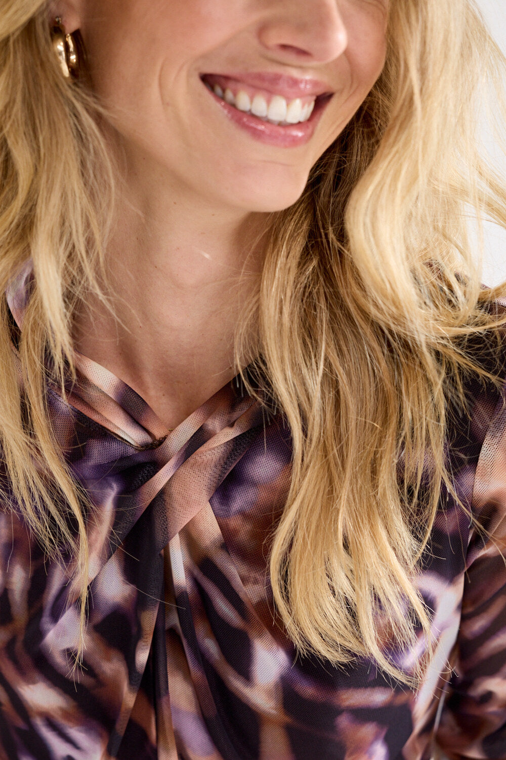 TRAMONTANA TOP WINTER ECPLISE PRINT PURPLES