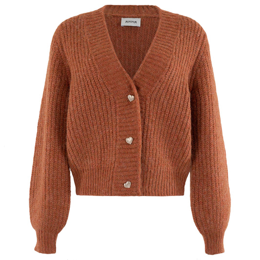 ANNA VEST RUST SOLID