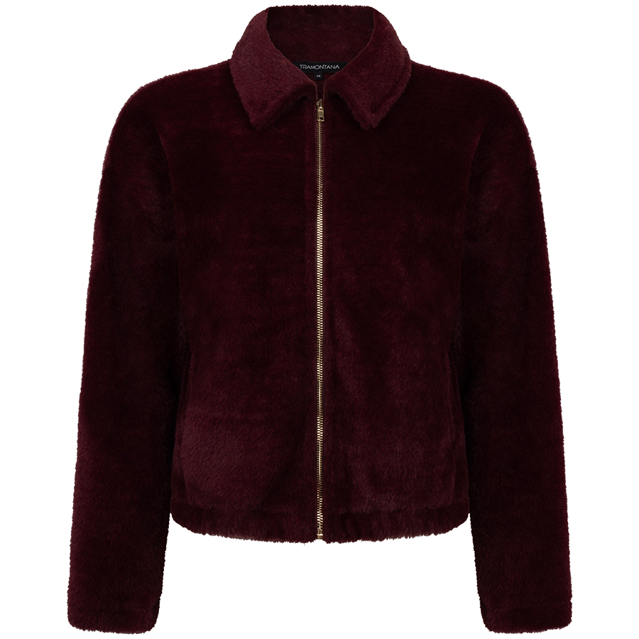 TRAMONTANA VEST FLUFFY POMEGRANATE