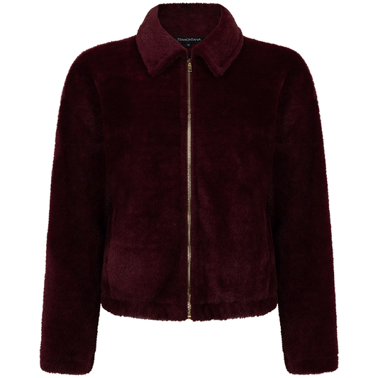 TRAMONTANA VEST FLUFFY POMEGRANATE