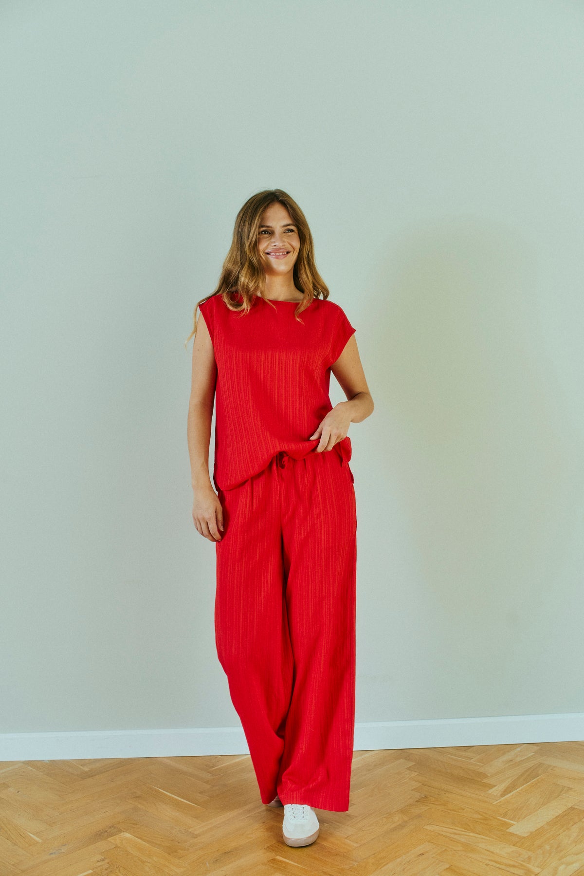 FREEQUENT BROEK VALSE TRUE RED