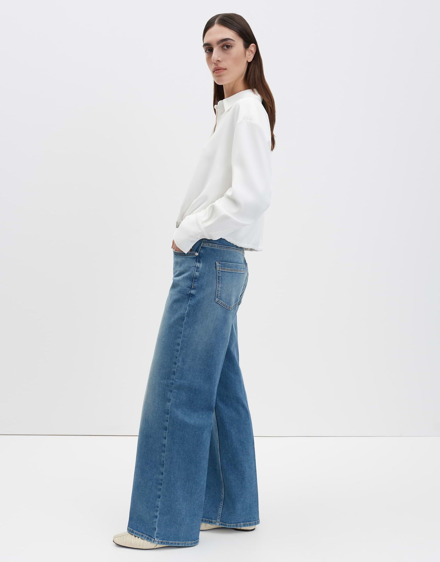 SOMEDAY JEANS CELLMA ICONIC MID REFINED BLUE