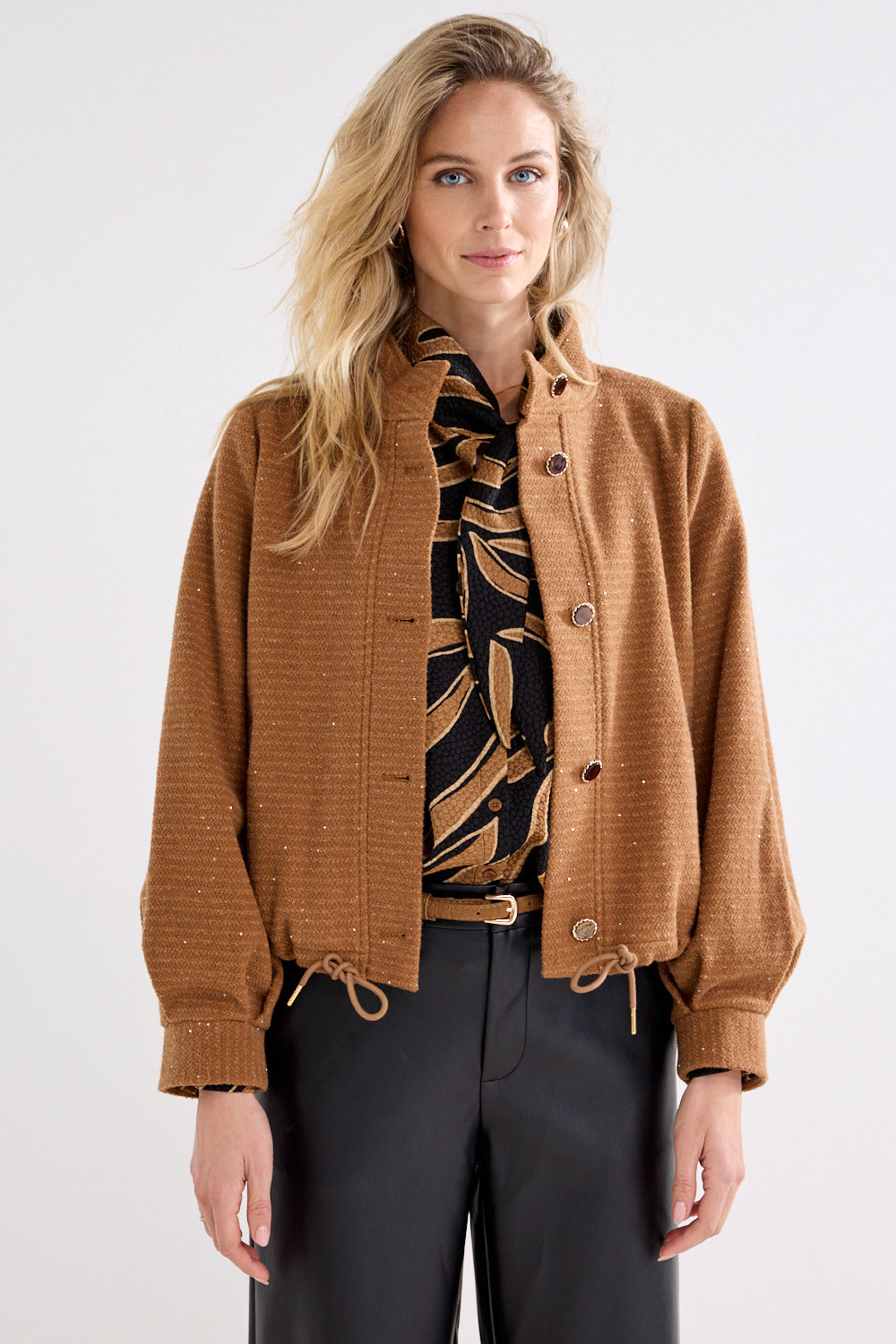 TRAMONTANA JACKET FANCY BOUCLÉ CINNAMON