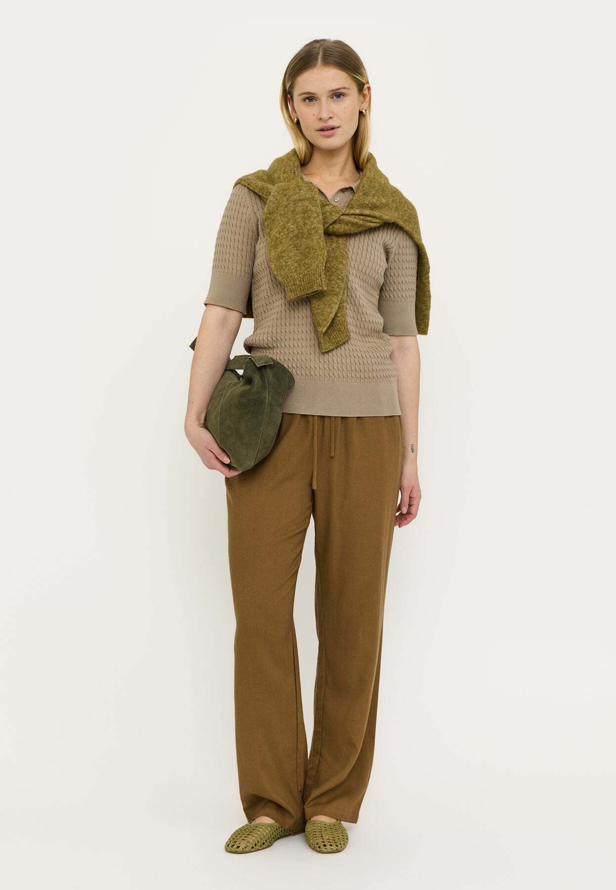 SOFT REBELS BROEK YINDI SEPIA