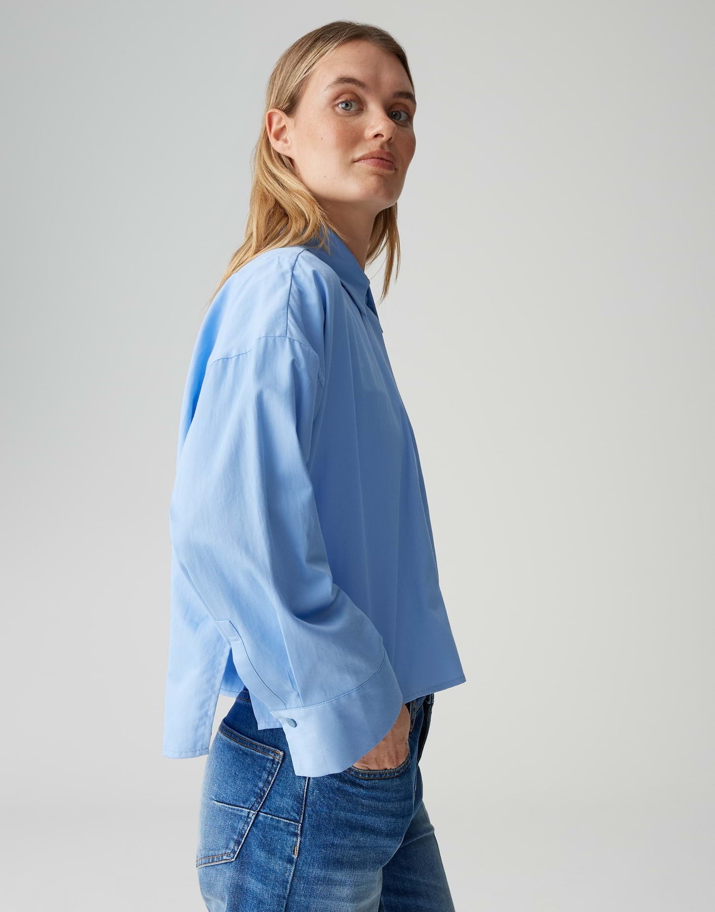 OPUS BLOUSE FUNDRA WATER BLUE