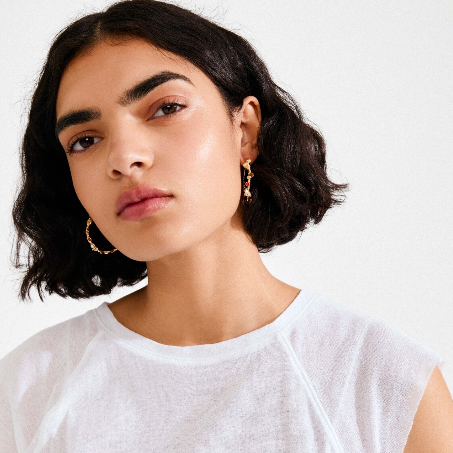 PILGRIM OORBELLEN IRIS GOLD-PLATED