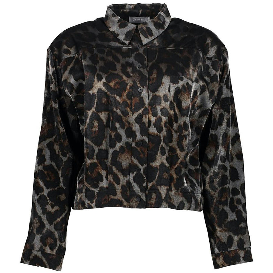 GEISHA JACKET ANIMAL PRINT GREY/BRONZE