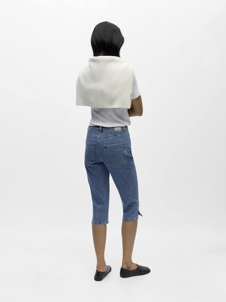 OBJECT CAPRI JEANS CARO MEDIUM BLUE DENIM
