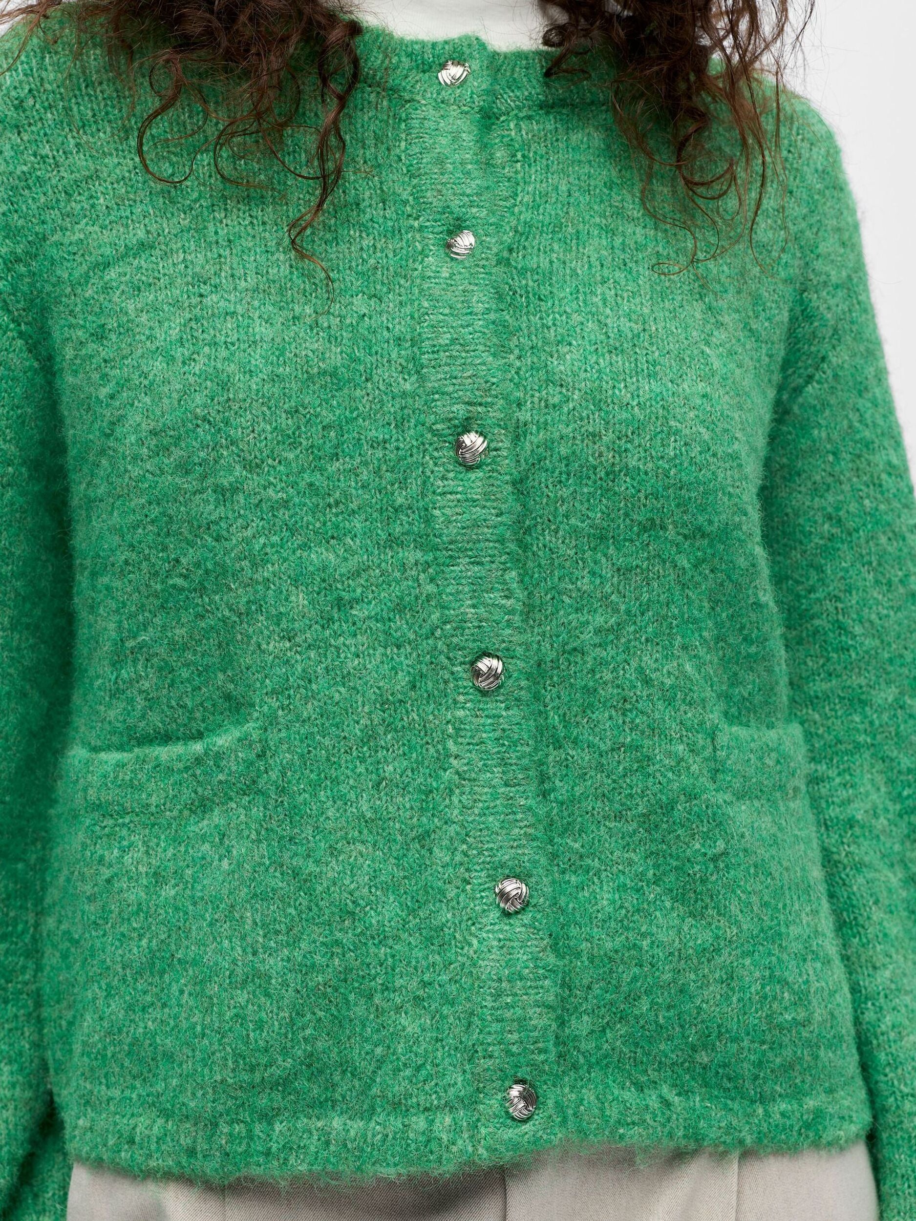 OBJECT VEST SAGGIA MEDIUM GREEN/MELANGE