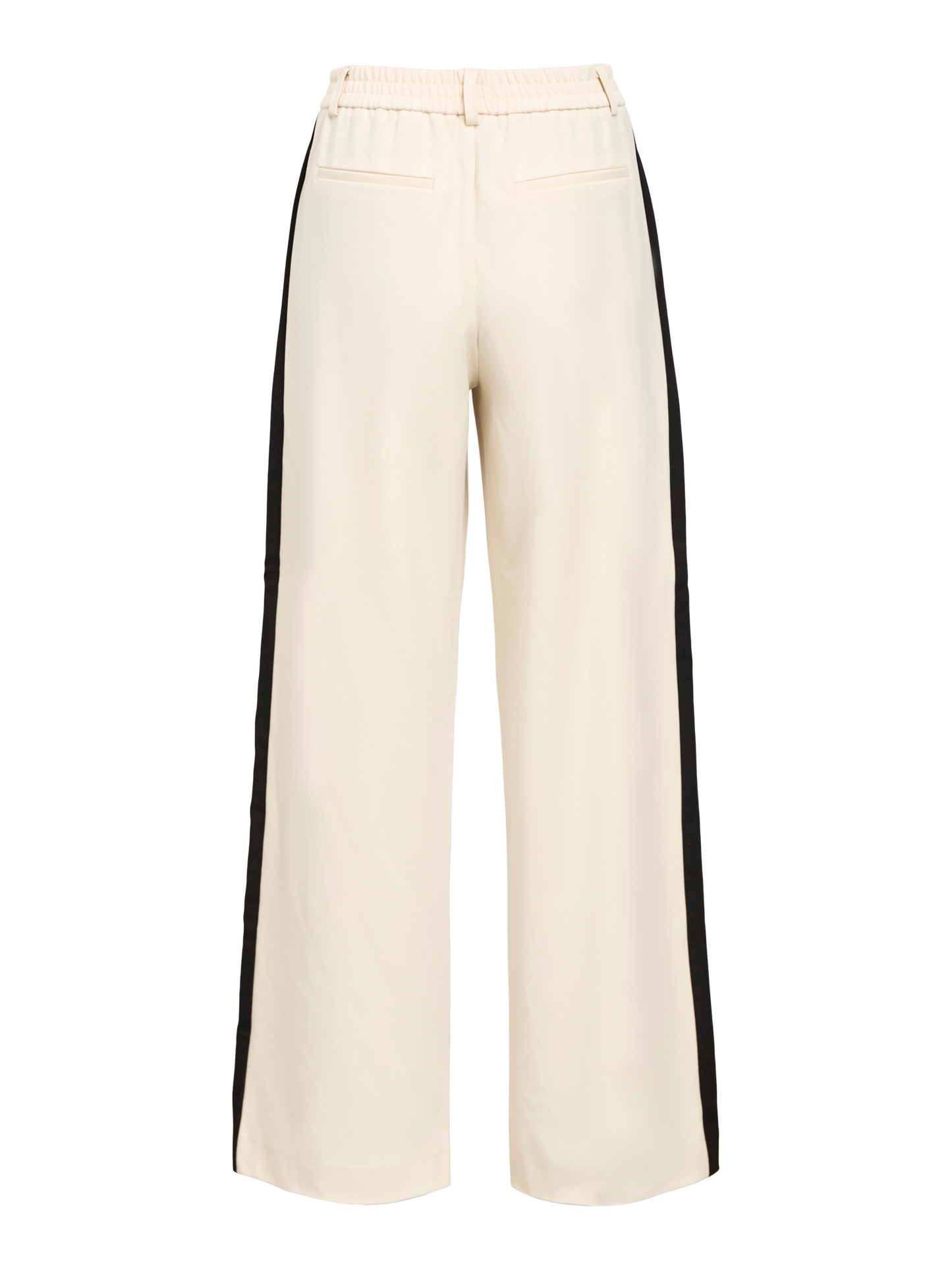 OBJECT BROEK LISA WIDE SANDSHELL/BLACK