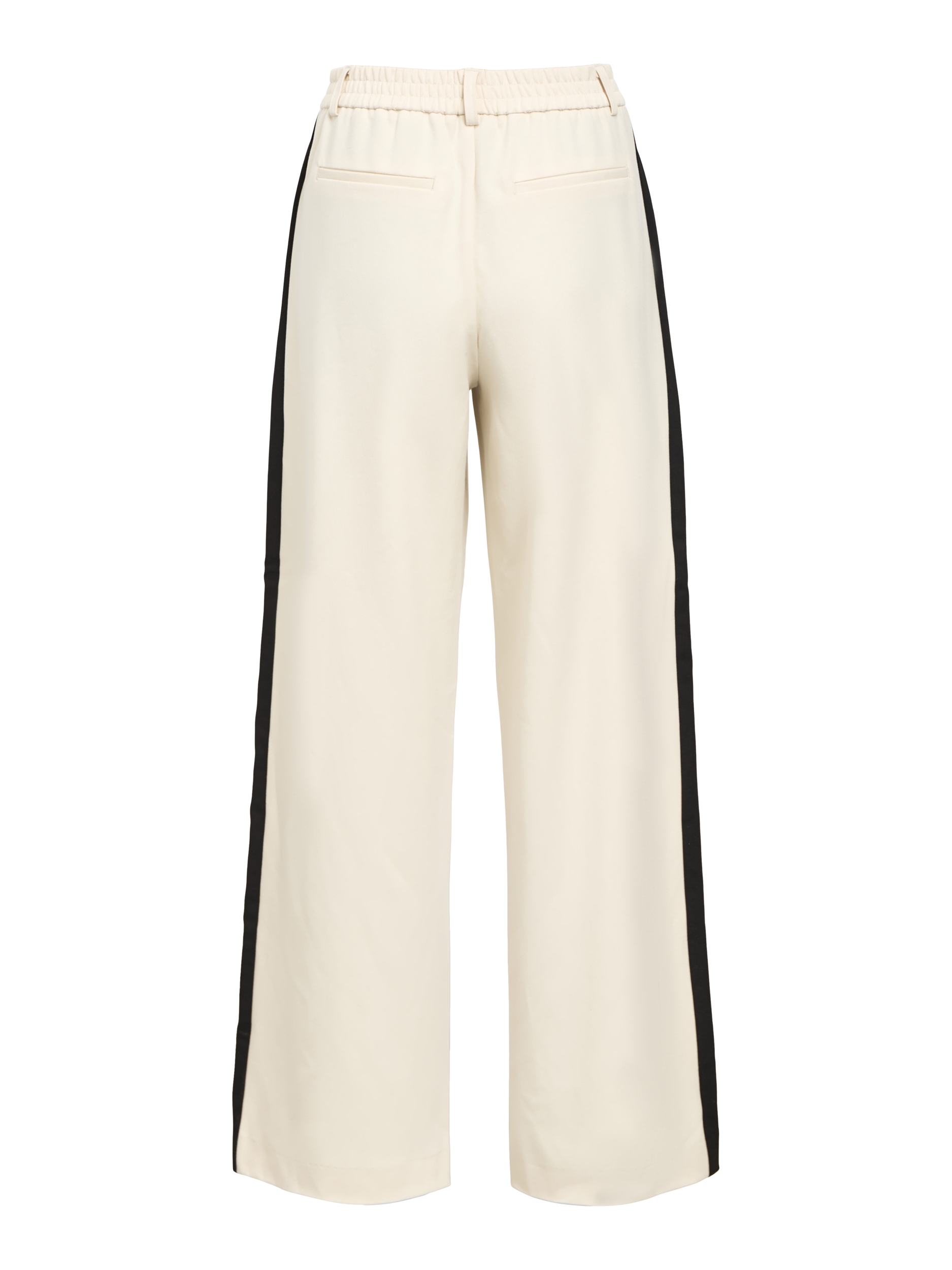 OBJECT BROEK LISA WIDE SANDSHELL/BLACK