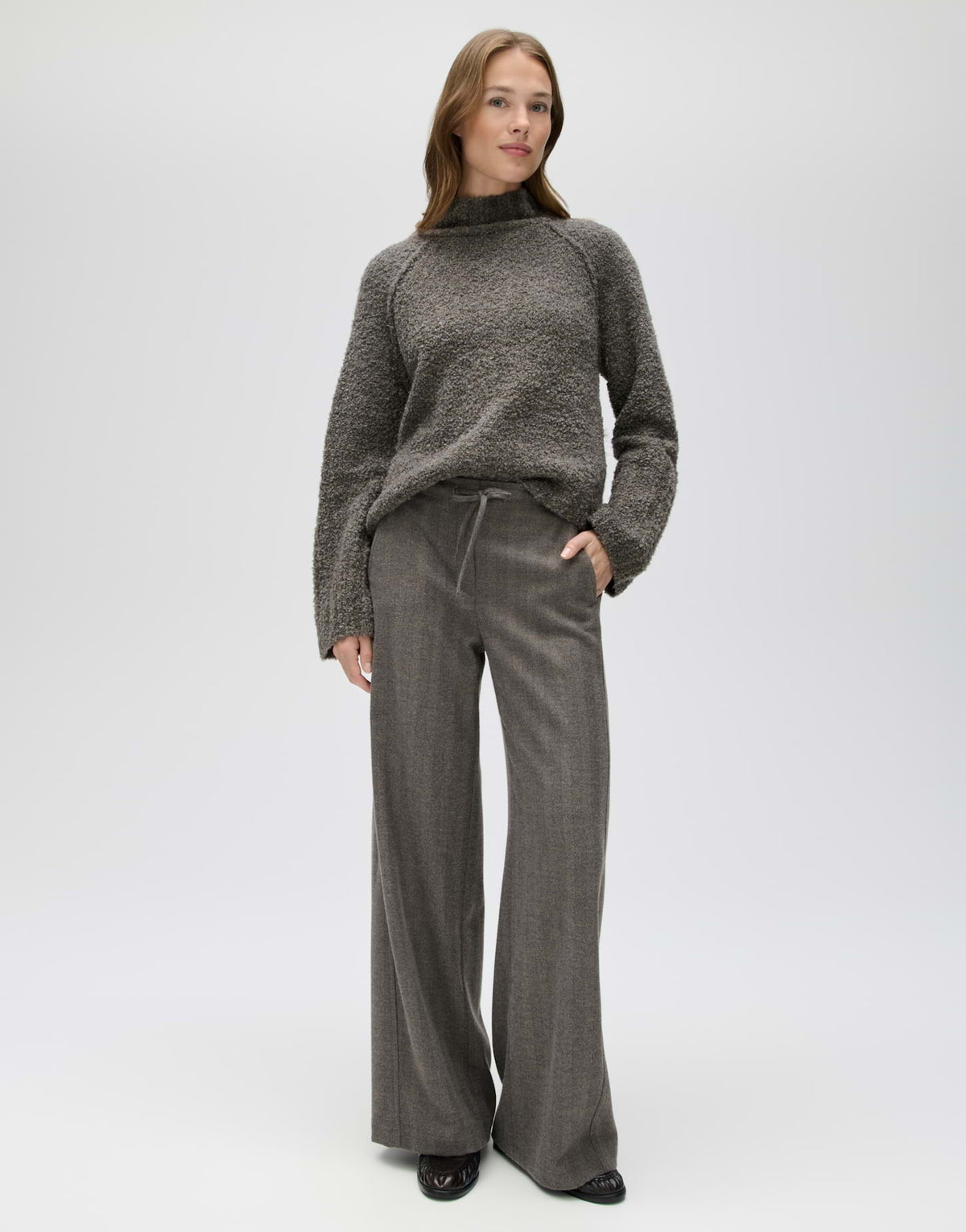 OPUS BROEK MELANE HERRINGBONE WARM GREIGE