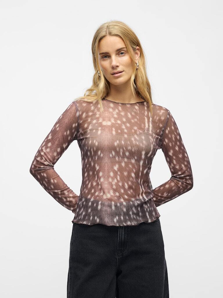 OBJECT TOP MONTANA COCOA BROWN/CLOUD DANCER/BLACK