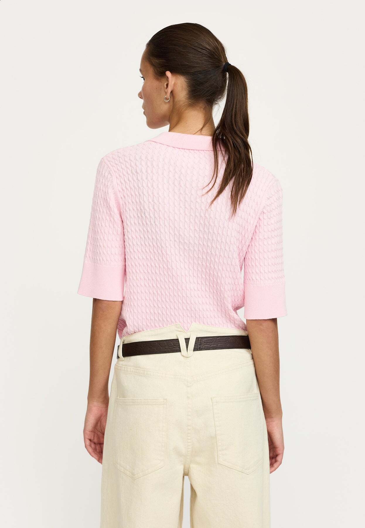 SOFT REBELS POLO BETH BLEACHED MAUVE