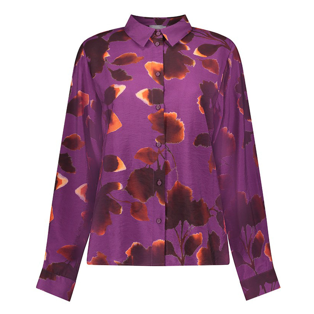 GEISHA BLOUSE PURPLE/ORANGE