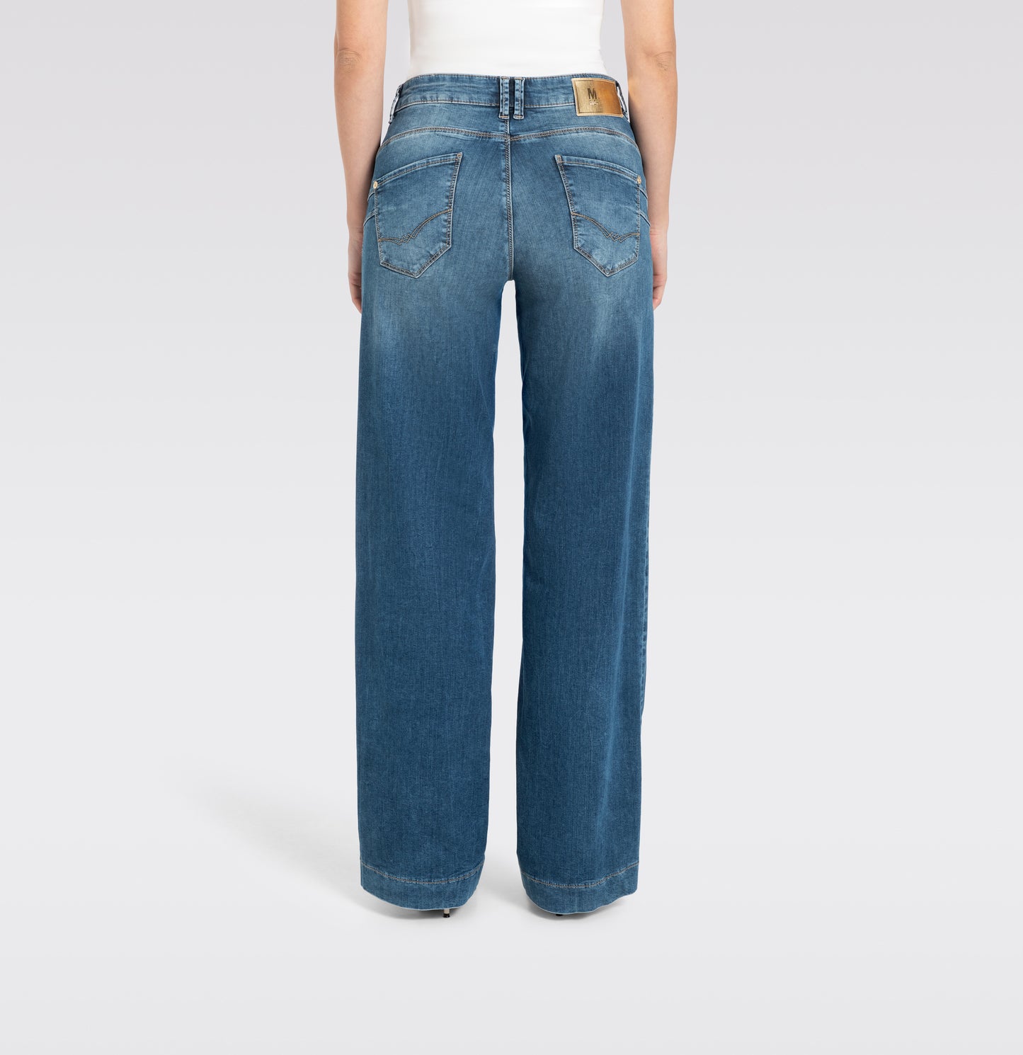 MAC JEANS RICH PALAZZO NAVY HEAVY WASH