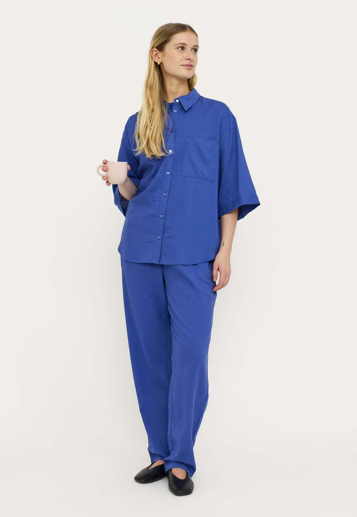 SOFT REBELS BROEK YINDI ULTRA MARINE