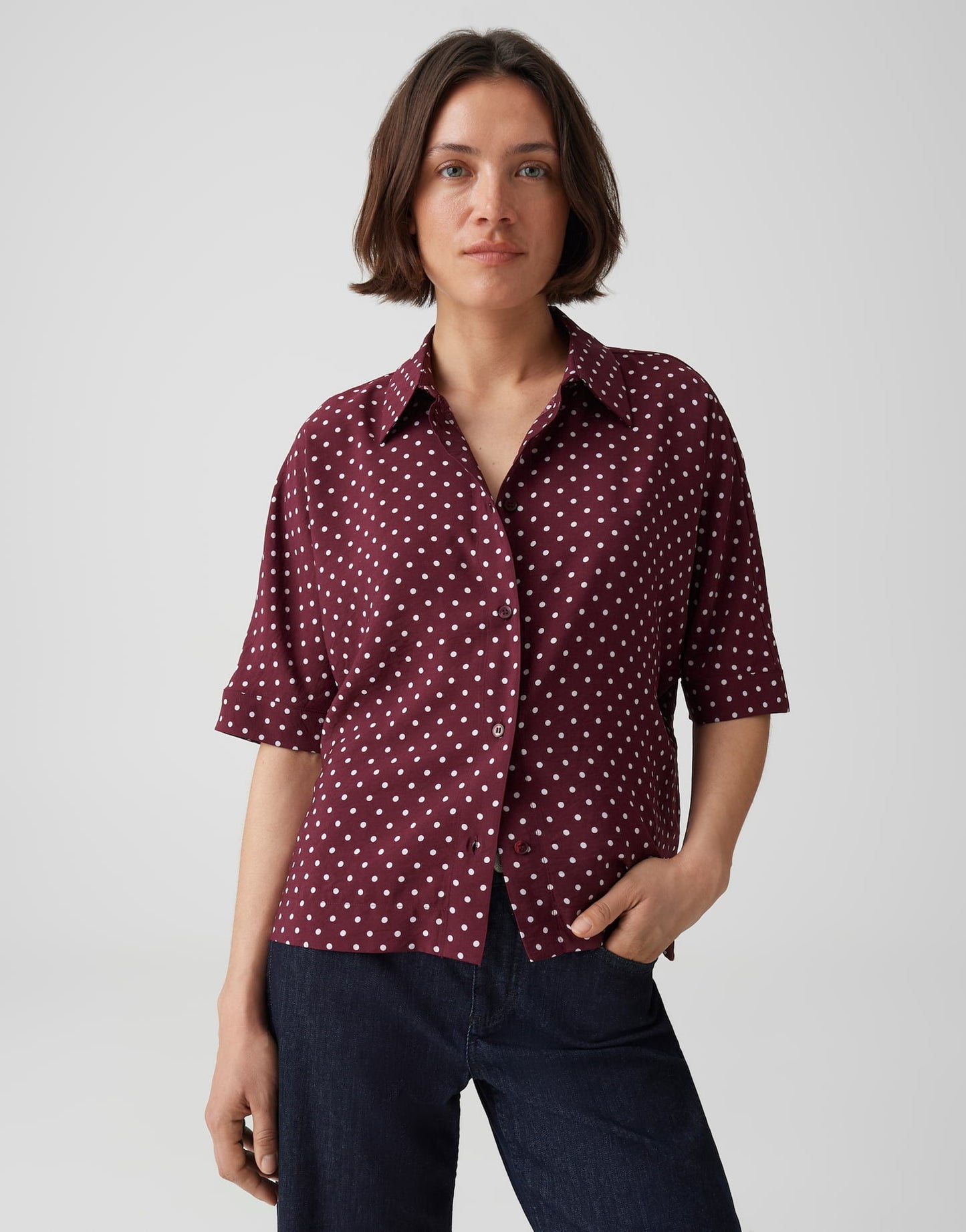 OPUS BLOUSE FARISE POLKADOT CHERRY JAM