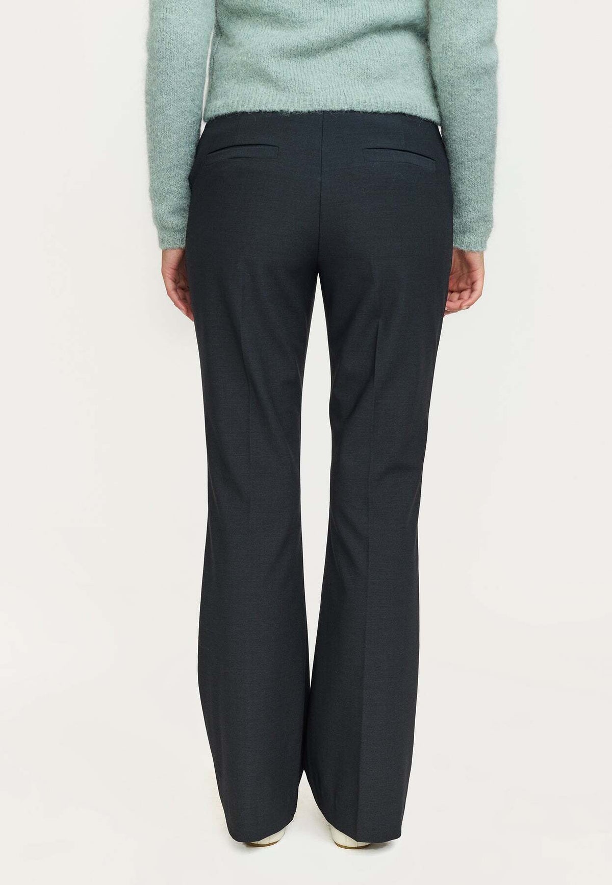 SOFT REBELS BROEK FINLEY DARK GREY MELANGE 