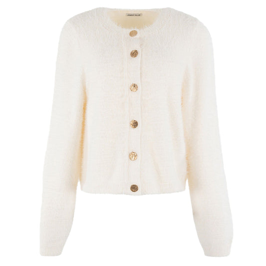 ANNA BLUE VEST TWEEDY OFF-WHITE