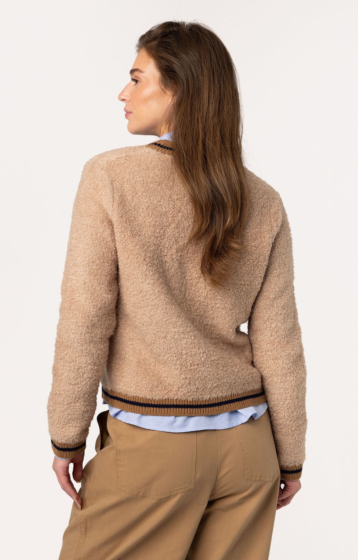 ANNA BLUE VESTJE LAURYN CAMEL