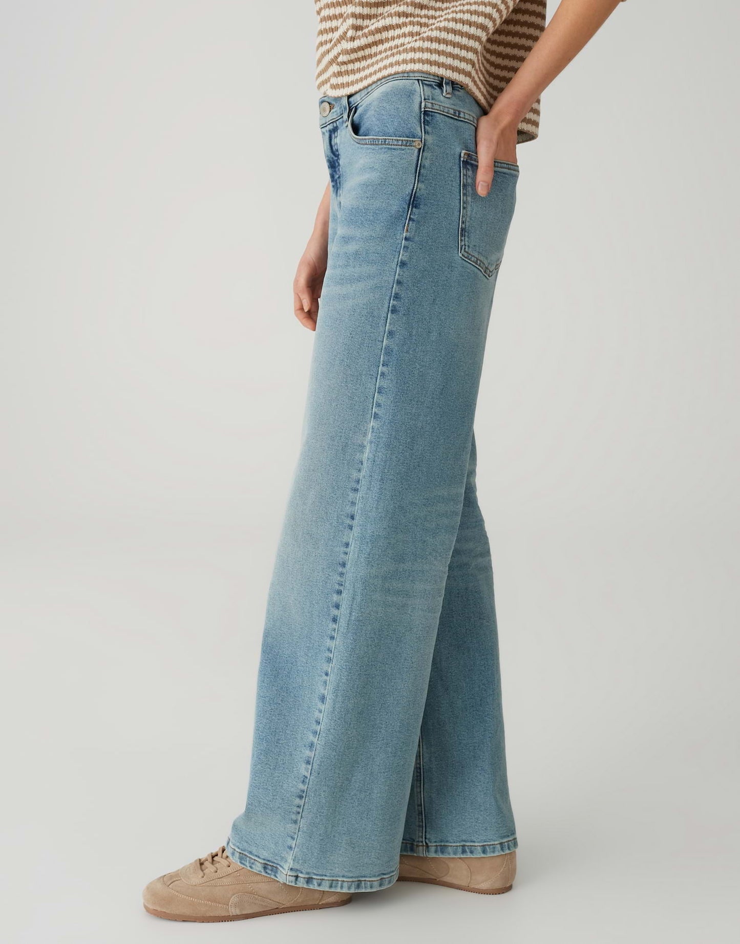 OPUS JEANS MIVA RETRO PALAZZO LIGHT RETRO BLUE