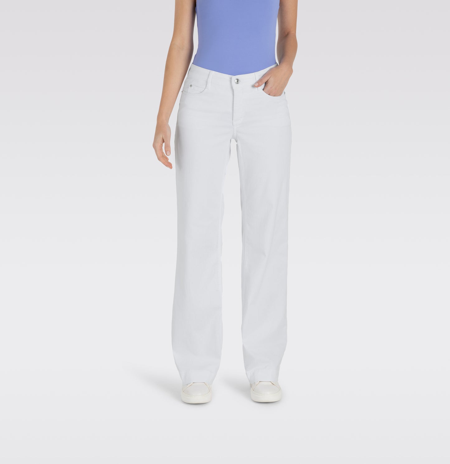 MAC JEANS DREAM WIDE WHITE DENIM