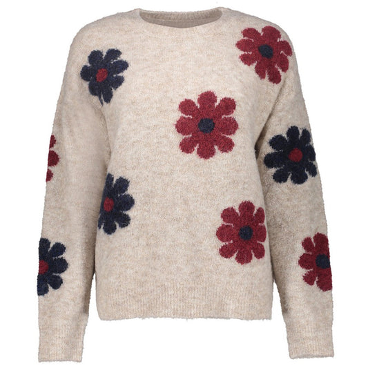 GEISHA TRUI SAND/BURGUNDY/NAVY