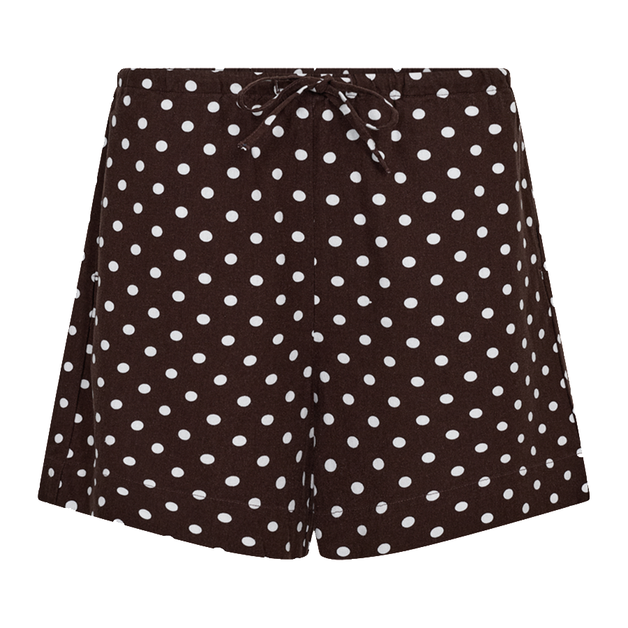 FREEQUENT SHORT LAVISCO COFFEE BEAN/BRILLIANT WHITE