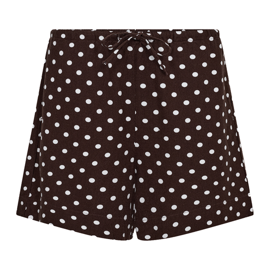 FREEQUENT SHORT LAVISCO COFFEE BEAN/BRILLIANT WHITE