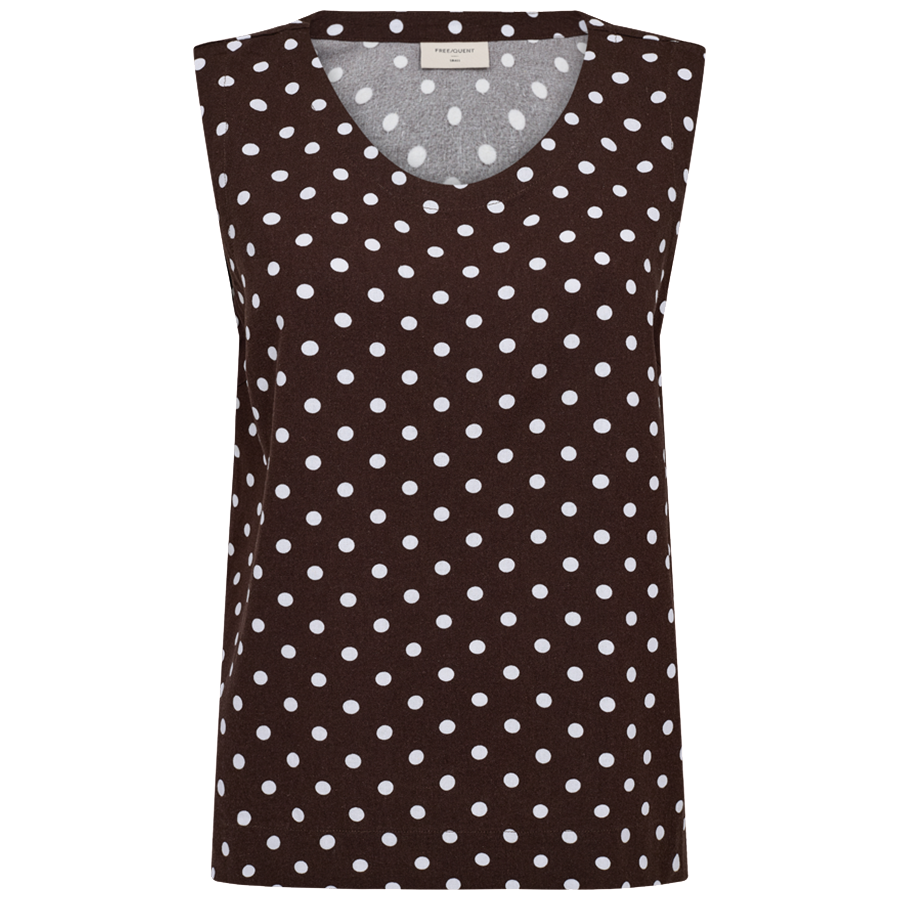 FREEQUENT TOP LAVISCO BROWN/WHITE