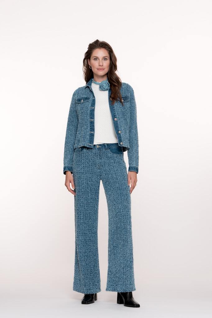 GEISHA JEANS WIDE STONEWASH DENIM