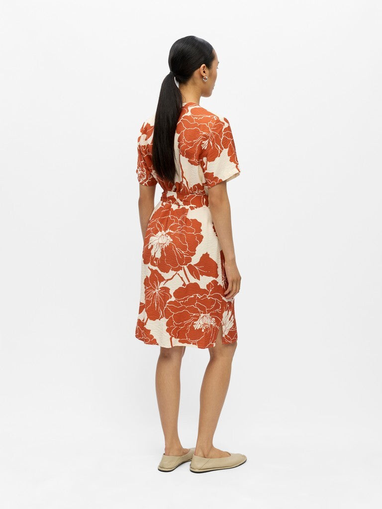 OBJECT JURK JACIRA SANDSHELL/BURNT BRICK BIG FLOWER