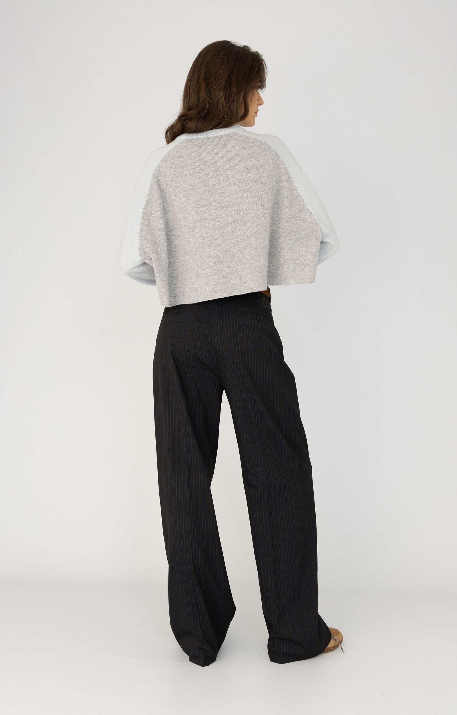 ANNA BLUE BROEK MILLO ANTRA MELANGE