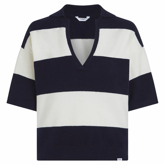 PENN&INK TRUI STRIPE NAVY/ECRU