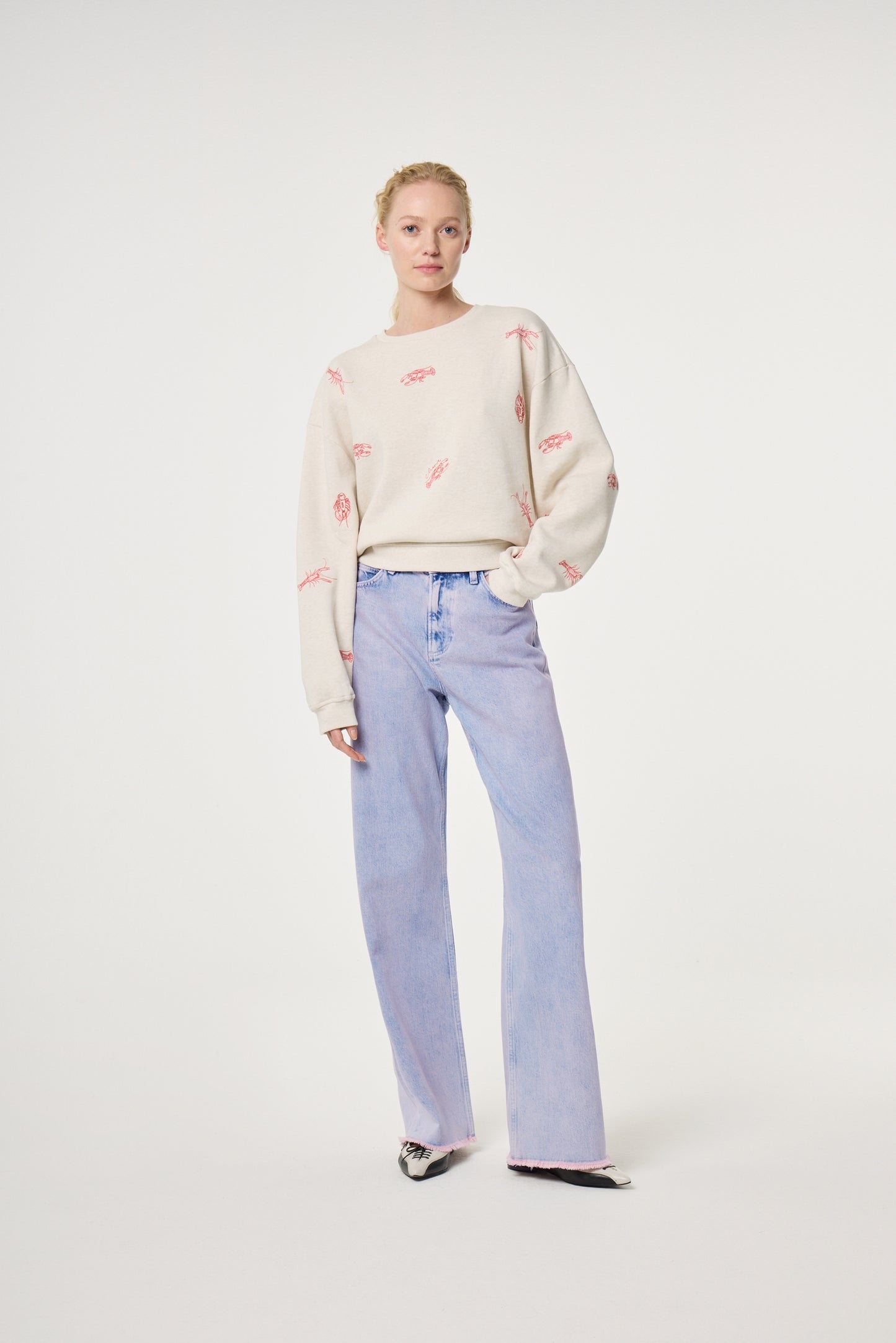 FABIENNE CHAPOT SWEATER TERRY OATMEAL MELANGE