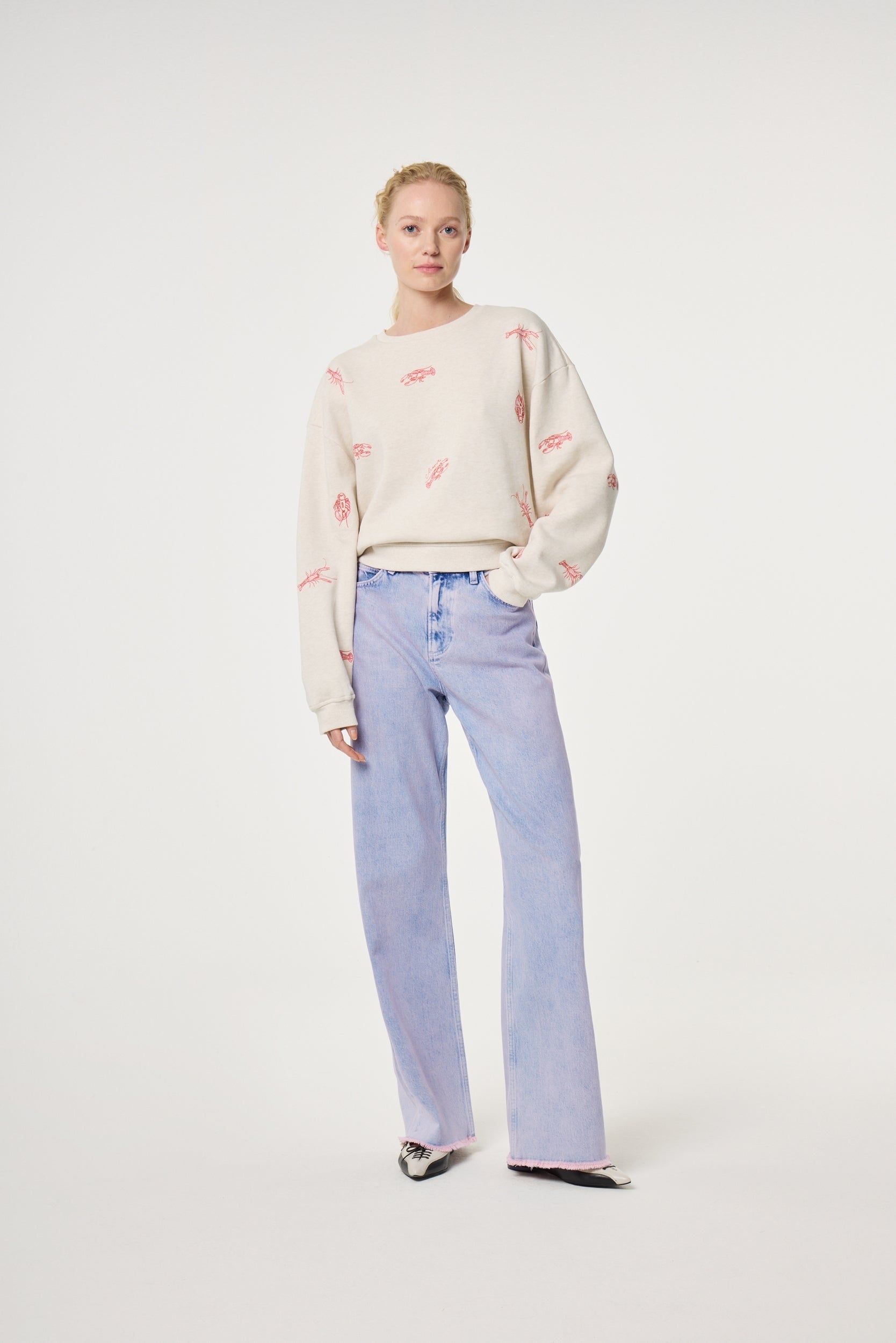 FABIENNE CHAPOT SWEATER TERRY OATMEAL MELANGE