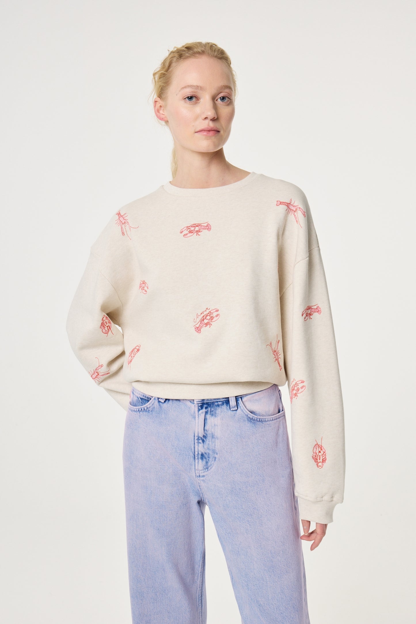 FABIENNE CHAPOT SWEATER TERRY OATMEAL MELANGE