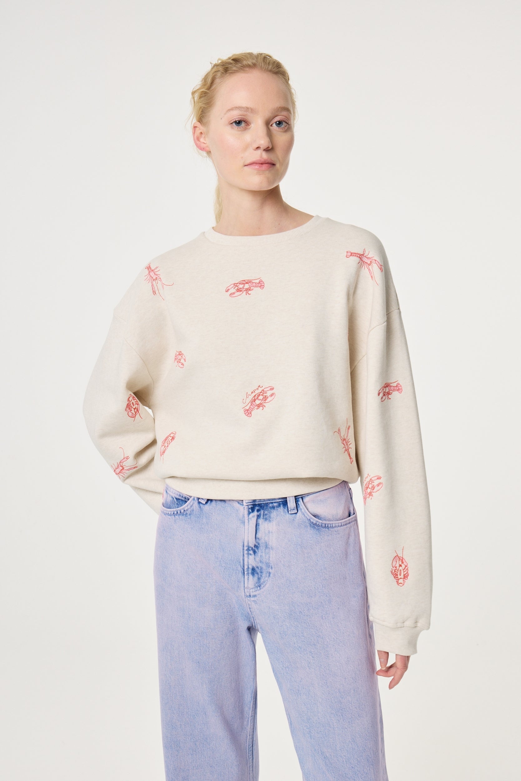 FABIENNE CHAPOT SWEATER TERRY OATMEAL MELANGE