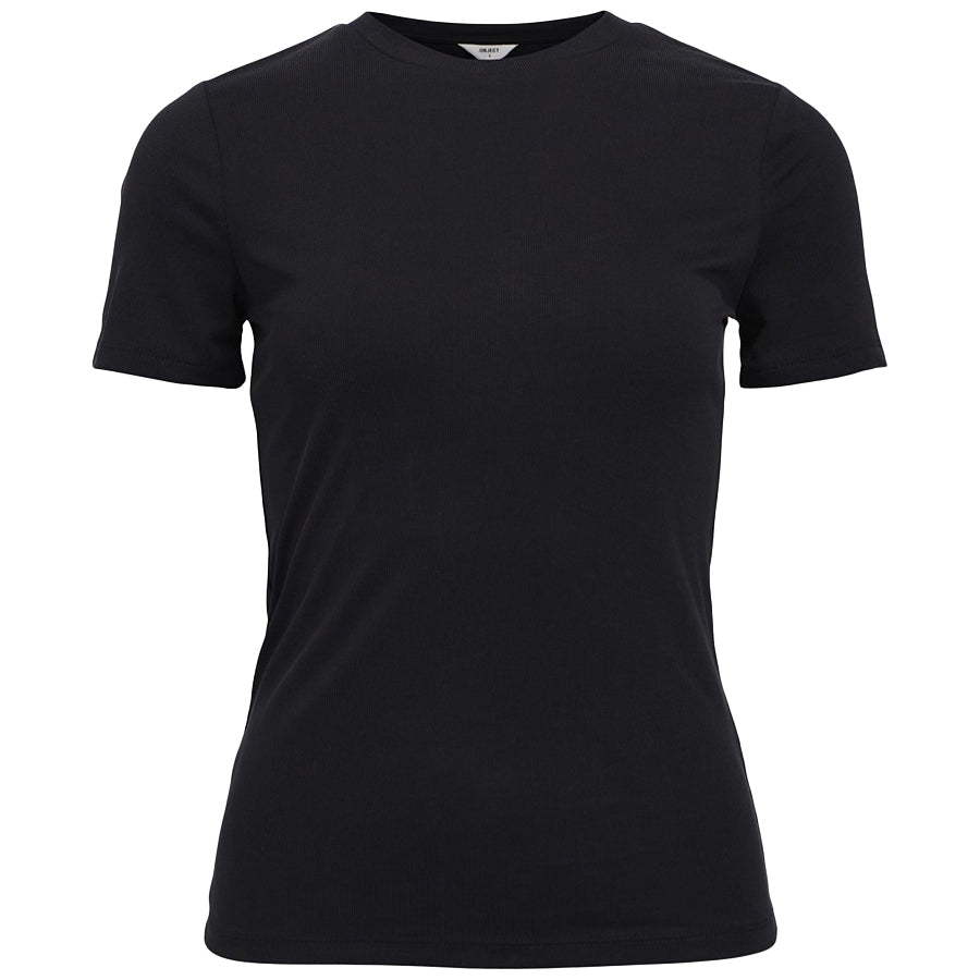 OBJECT TOP ANNIE RIB BLACK