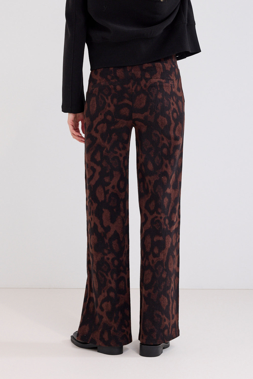 TRAMONTANA BROEK SHADOW DOTS PRINT BROWN