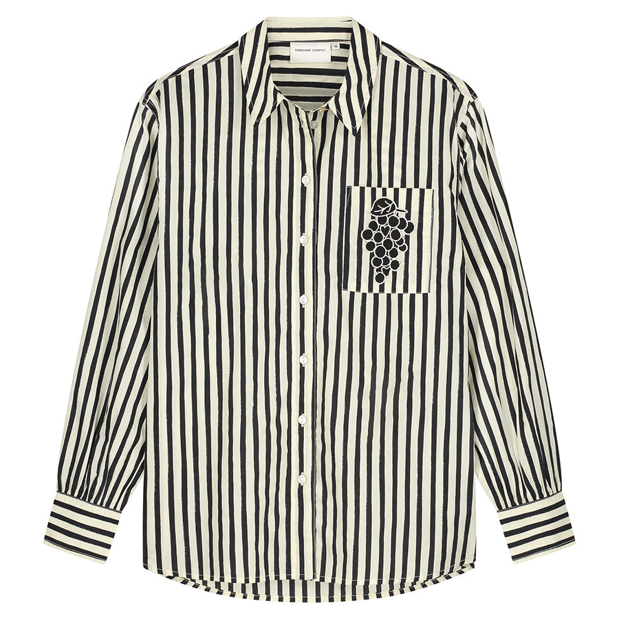 FABIENNE CHAPOT BLOUSE ALEX COSY WHITE/BLACK