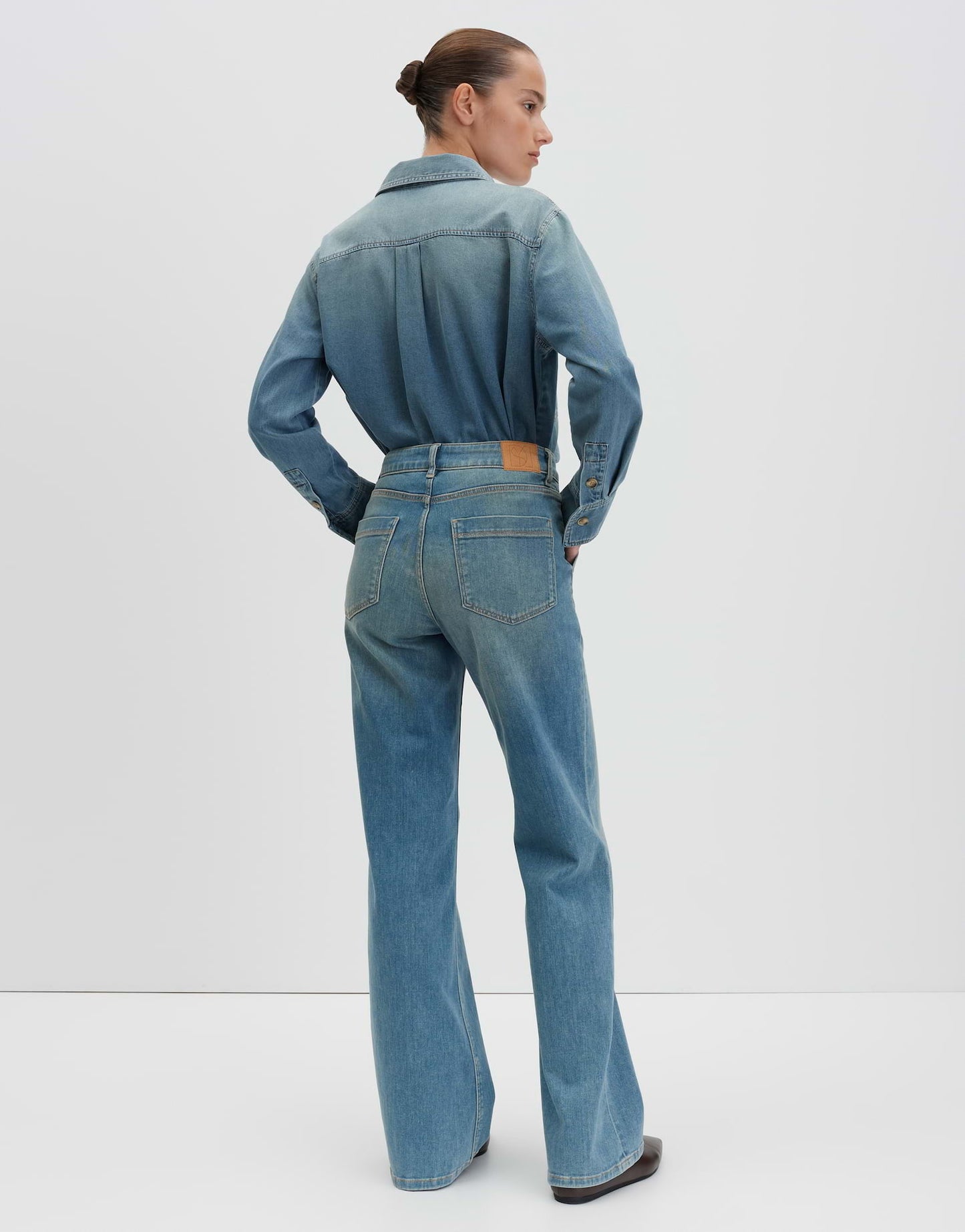 SOMEDAY JEANS CARIE UTILITY MID SOFT BLUE