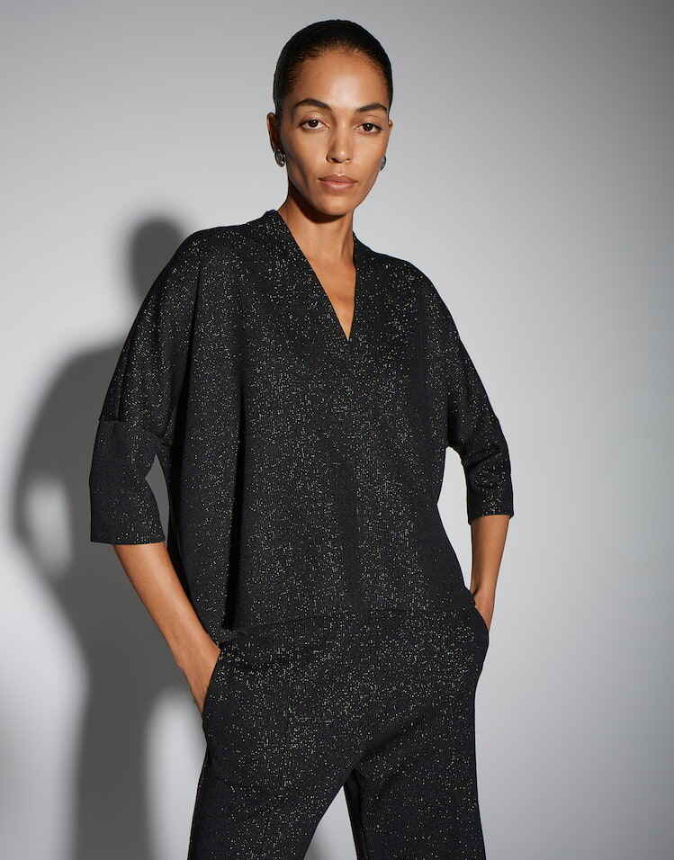 SOMEDAY SWEATSHIRT USHIMMER BLACK