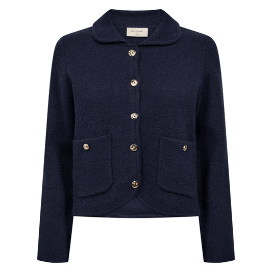 FREEQUENT VEST ZANA NAVY BLAZER