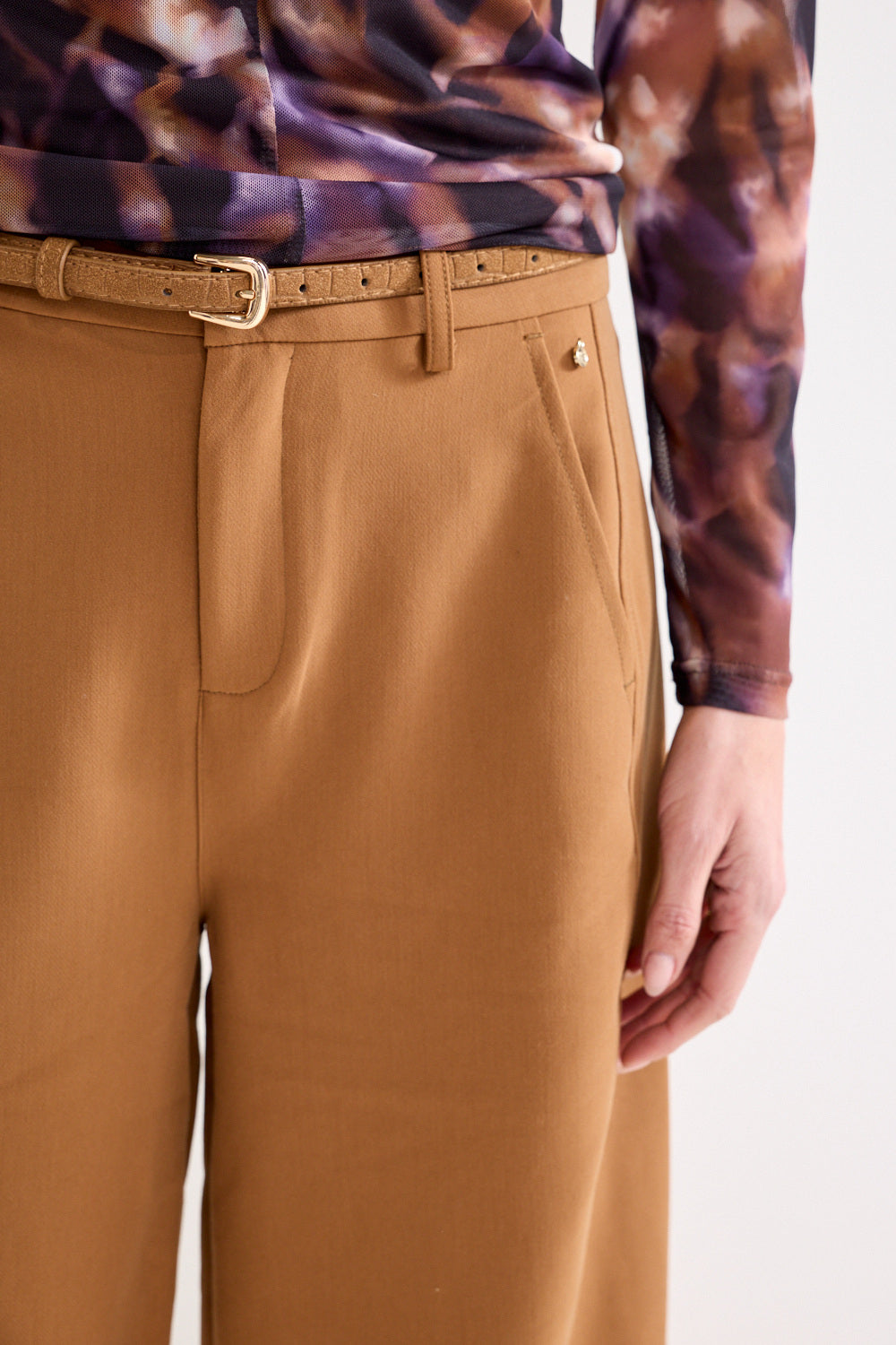 TRAMONTANA BROEK CINNAMON MELANGE